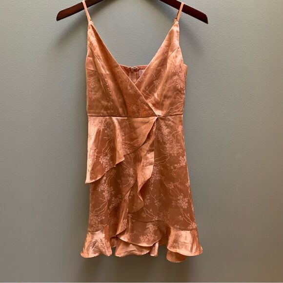 Altar’d State Gold Mini Dress Small - Picture 3 of 8